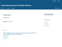 Tablet Screenshot of ijhs.org.sa